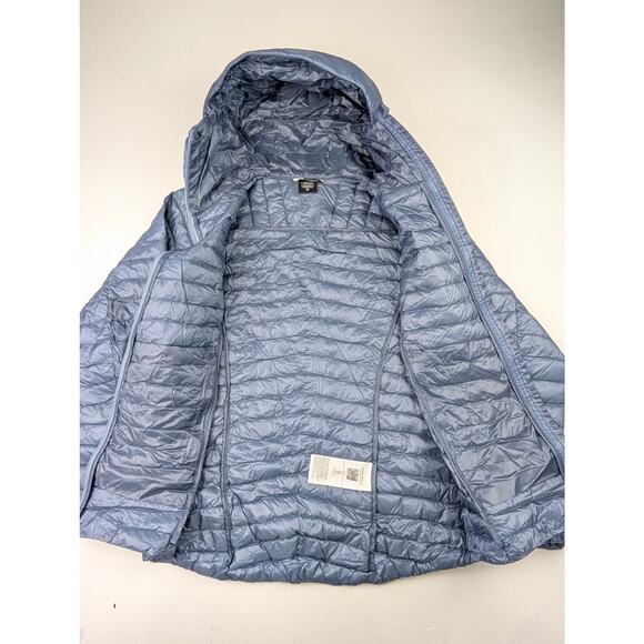 Noronna Women's Trollveggen Down800 Hooded Infinity Puffer Jacket Blue Small - Picture 2 of 15